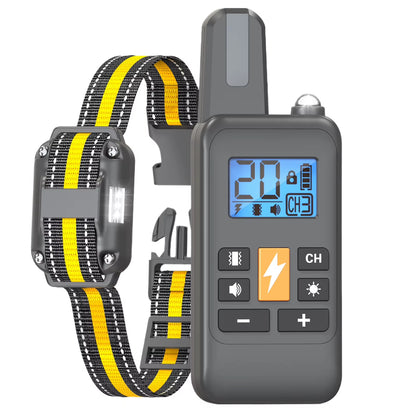 Electric Dog Training Collar for Large Dog Dog Shock Collar 4 Training Modes Beep Vibration Electric Shock E-Collar with Remote