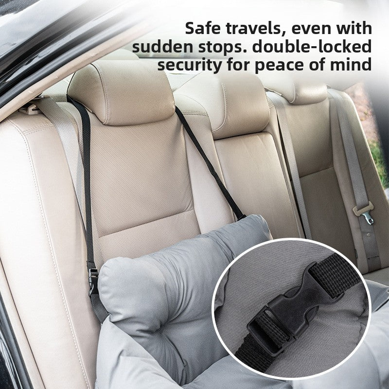 Dog Car Seat Bed | Portable Pet Travel Seat for Small & Large Dogs