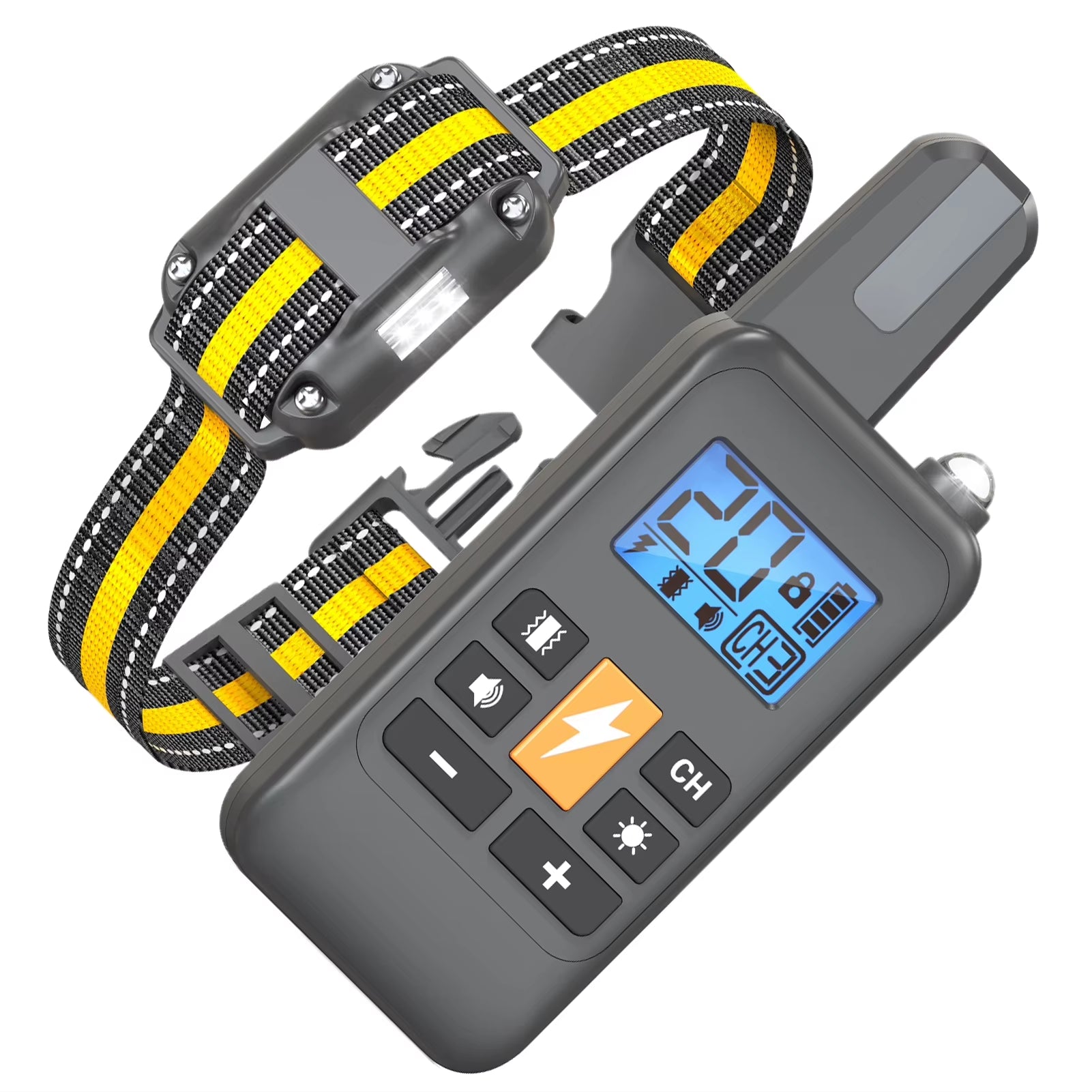 Electric Dog Training Collar for Large Dog Dog Shock Collar 4 Training Modes Beep Vibration Electric Shock E-Collar with Remote