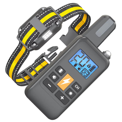 Electric Dog Training Collar for Large Dog Dog Shock Collar 4 Training Modes Beep Vibration Electric Shock E-Collar with Remote