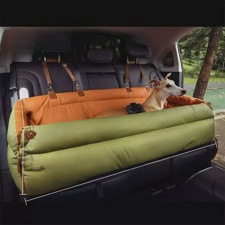 Removable Washable Dog Car Bed & Safety Seat | All Breeds